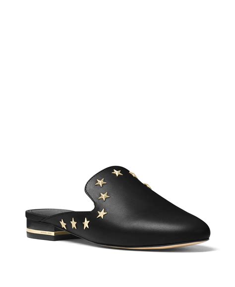 michael kors natasha mules black|MICHAEL Michael Kors .